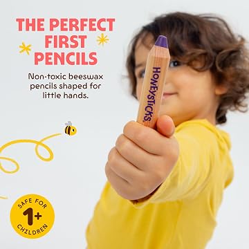 Honeysticks Magic 3-in-1 Beeswax Pencils - Little Learners 8pk - Stage 2