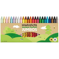 Honeysticks Beeswax Crayons - Jumbos 24 pack - Stage 3 Crayons | | Honeysticks | Little Acorn to Mighty Oaks