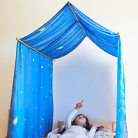 Sarah's Silks Double Starry Night Playsilk - 54 x 108 inches | | Sarah's Silks | Little Acorn to Mighty Oaks