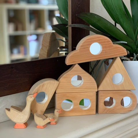 Bauspiel Mirror Fairytale Blocks - 6 Piece Set