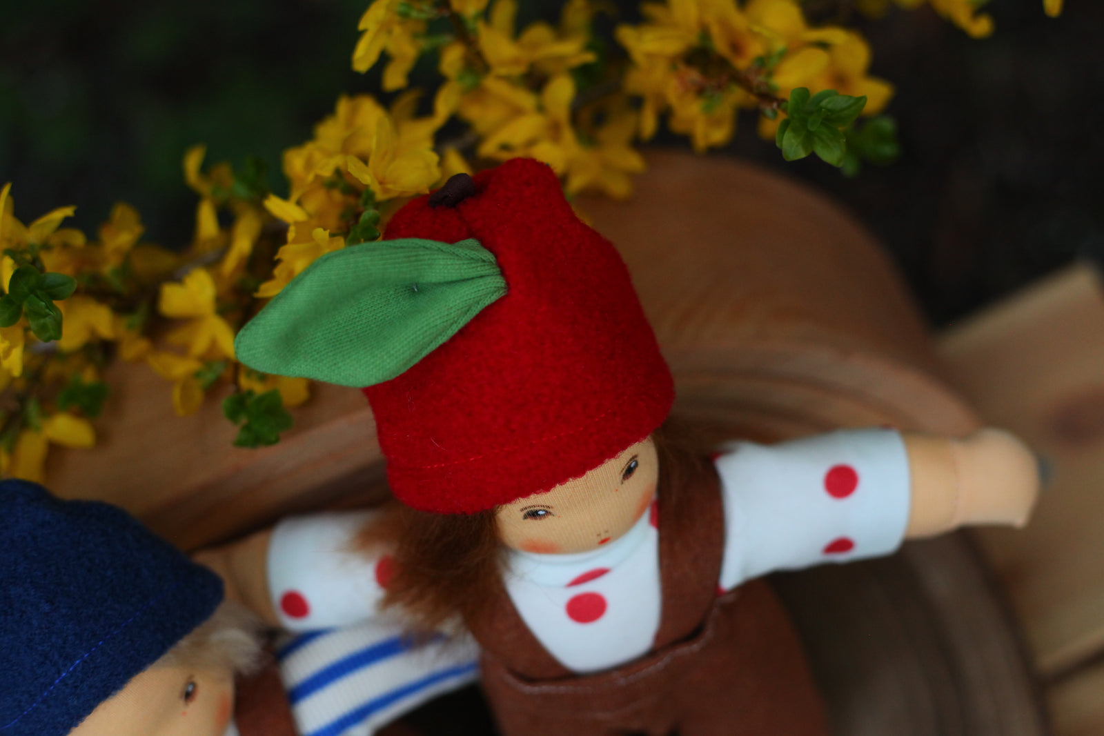 Nanchen Organic Waldorf Doll - Apple Child Anna - 25cm | | Nanchen | Little Acorn to Mighty Oaks