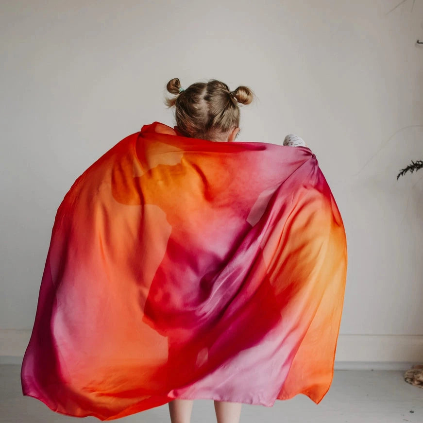 Play Silkies Autumn Playsilk - 35 x 35 inch | | Play Silkies | Little Acorn to Mighty Oaks