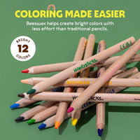 Honeysticks Magic 3-in-1 Beeswax Pencils Jumbo Triangles 12pk - Stage 3 | | Honeysticks | Little Acorn to Mighty Oaks
