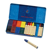 Stockmar Wax Crayons Combo Tin Case - 8 Blocks & 8 Sticks | | Stockmar | Little Acorn to Mighty Oaks