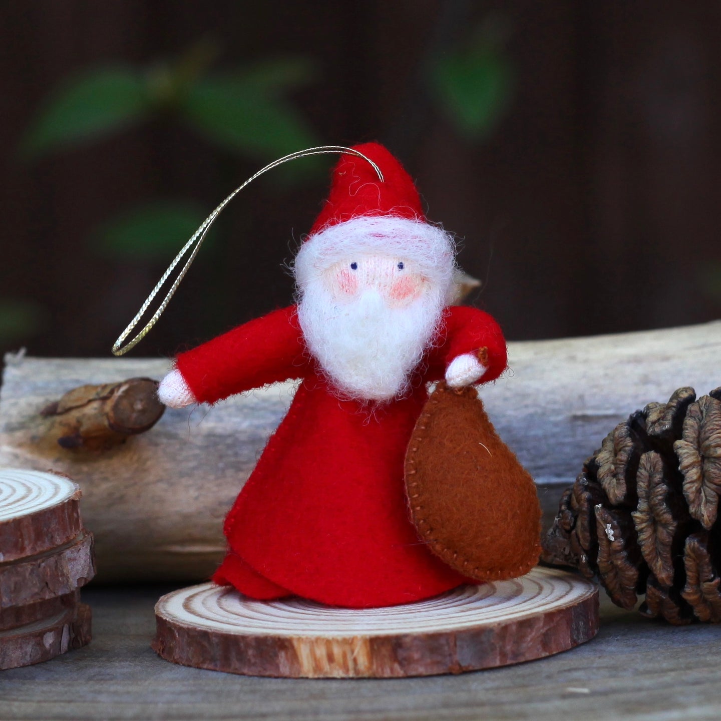 Ambrosius Fairy - Hanging Santa Claus | | Ambrosius Dolls | Little Acorn to Mighty Oaks