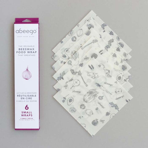 Abeego Bees Wax Wraps - Small 6 Pack