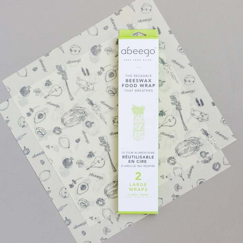 Abeego Bees Wax Wraps - Large 2 Pack