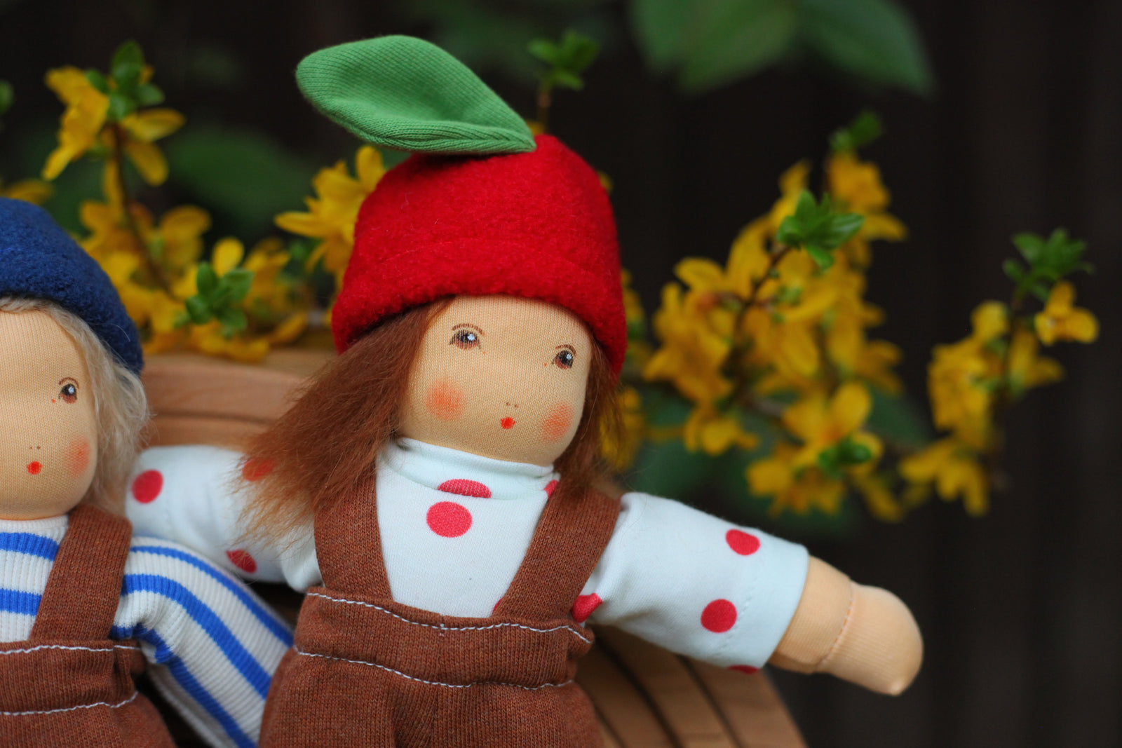 Nanchen Organic Waldorf Doll - Apple Child Anna - 25cm | | Nanchen | Little Acorn to Mighty Oaks