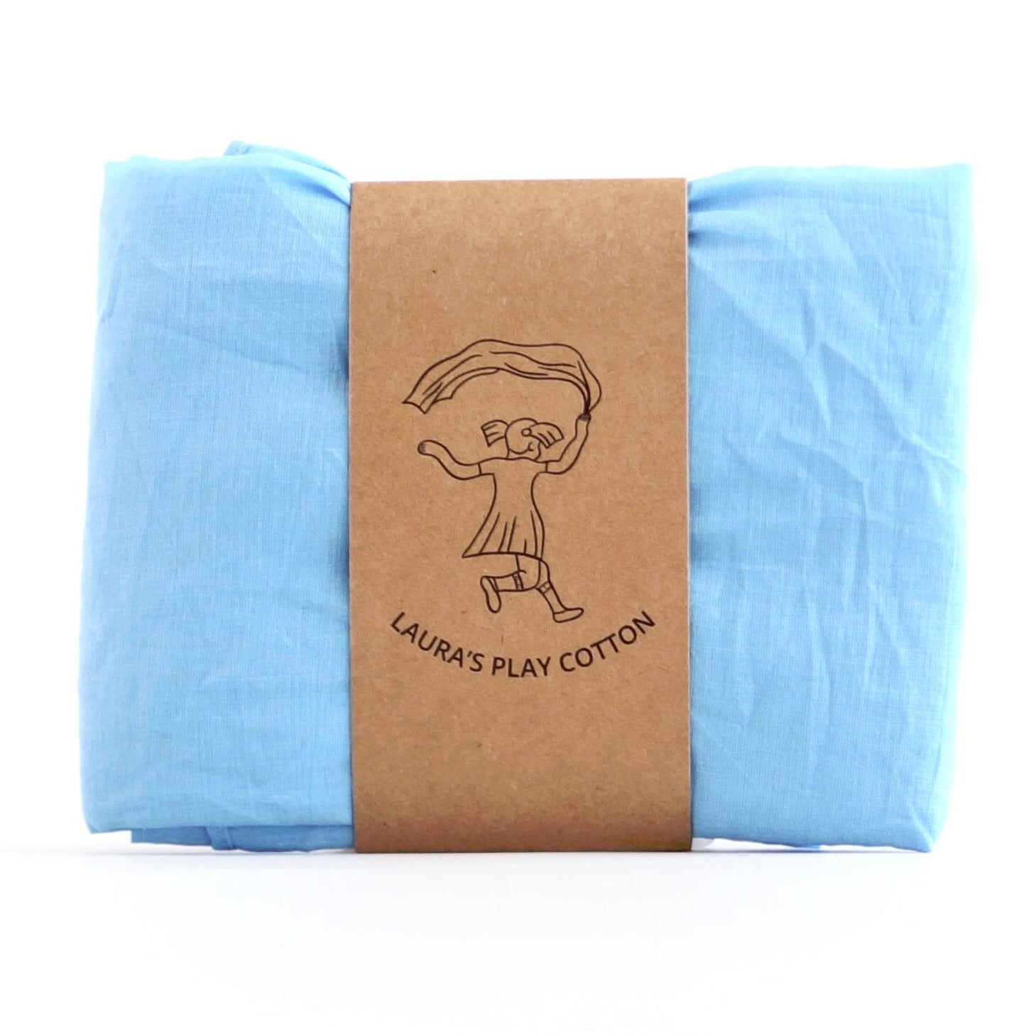 Laura's Play Cotton - Alaskan Blue - 35 x 35 inches - Organic Cotton | | Laura's Play Cotton | Little Acorn to Mighty Oaks