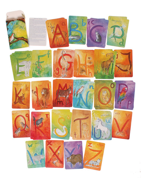 Grimm's Alphabet Cards - Upper Case | | Grimm's Spiel and Holz | Little Acorn to Mighty Oaks