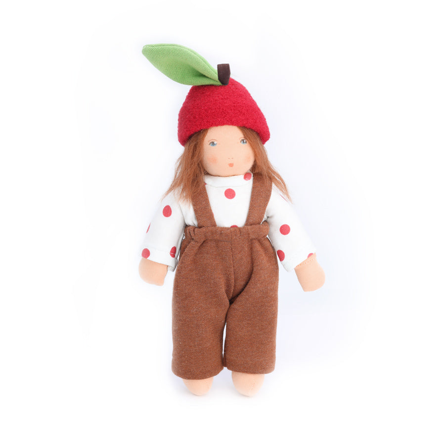 Nanchen Organic Waldorf Doll - Apple Child Anna - 25cm | | Nanchen | Little Acorn to Mighty Oaks