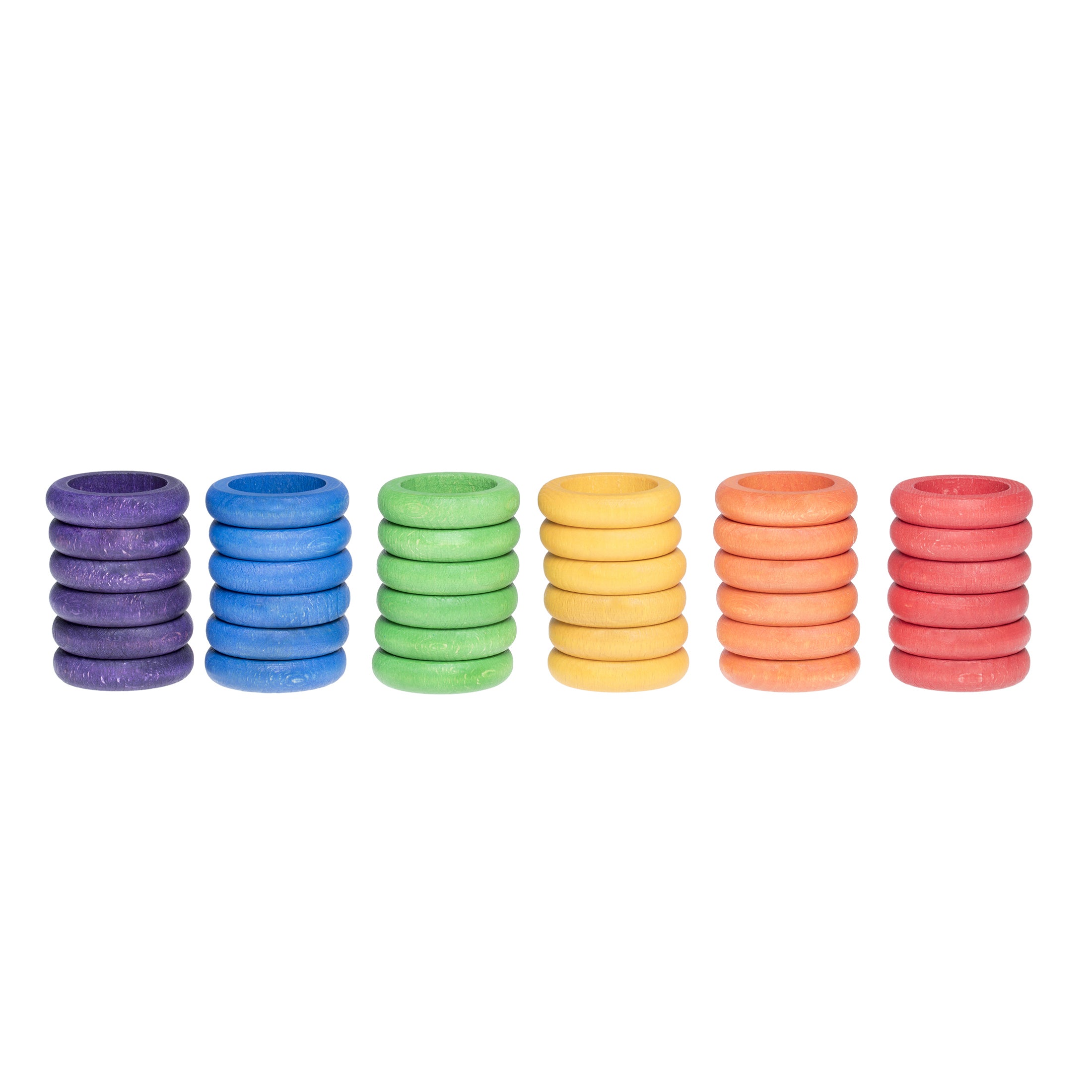 Grapat 36 Rings | Wooden Stacking & Sorting Toys for Creative Play ...