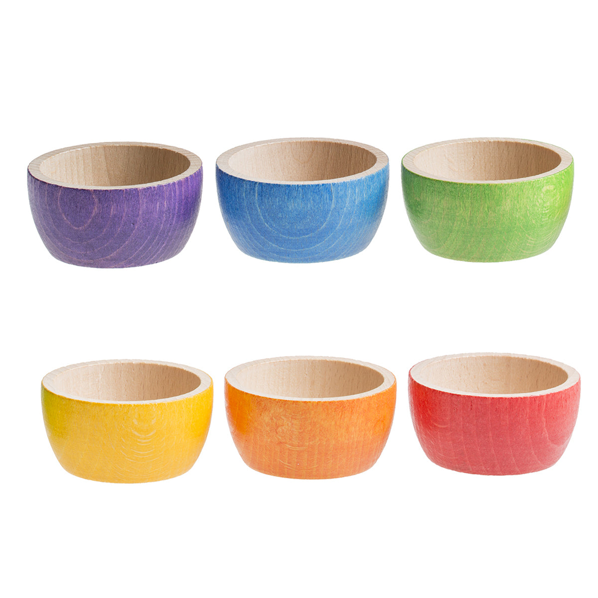 Grapat 6 Bowls in Rainbow Colours | | Grapat | Little Acorn to Mighty Oaks