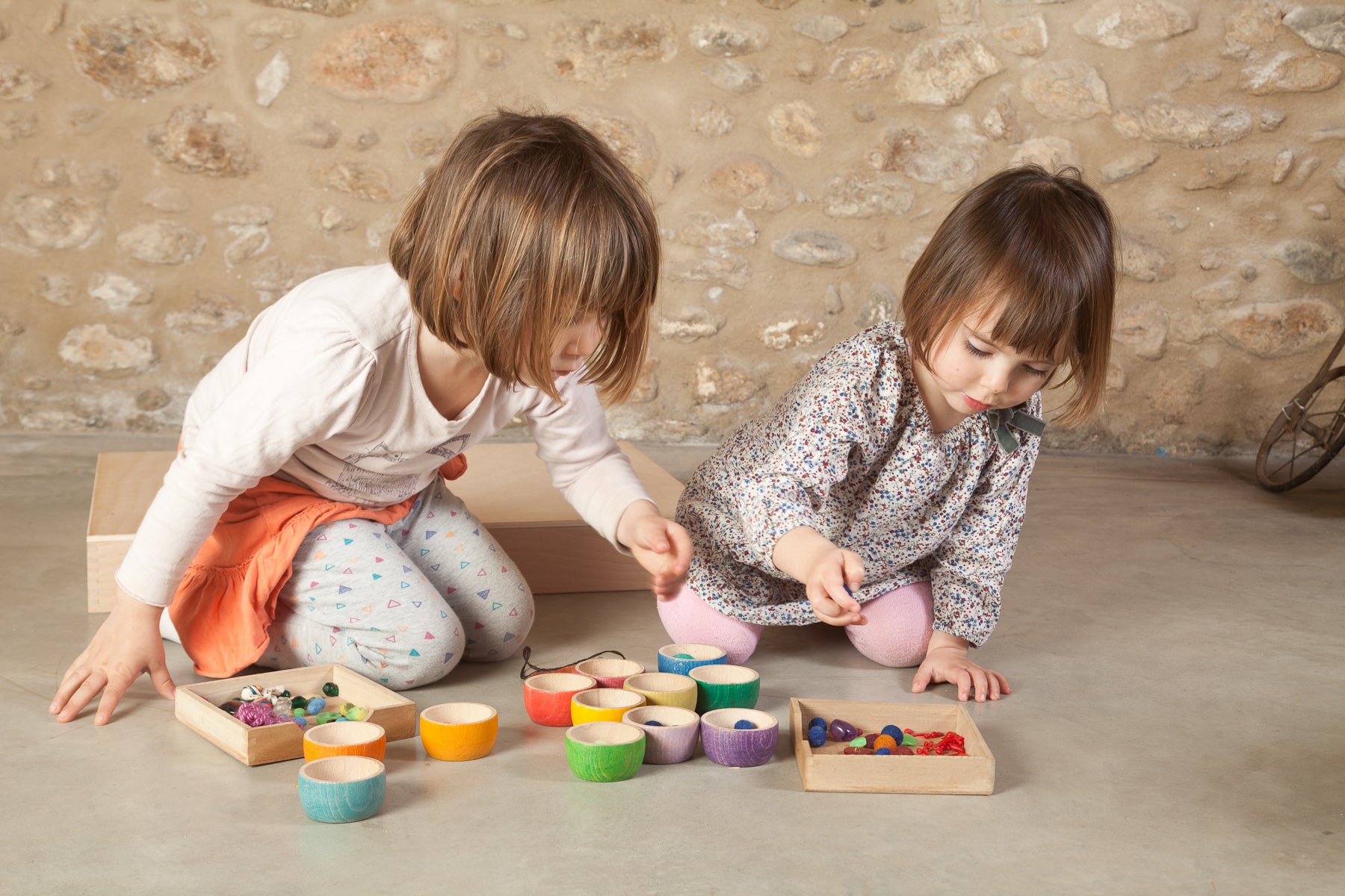 Grapat 12 Bowls in Rainbow Colours | | Grapat | Little Acorn to Mighty Oaks