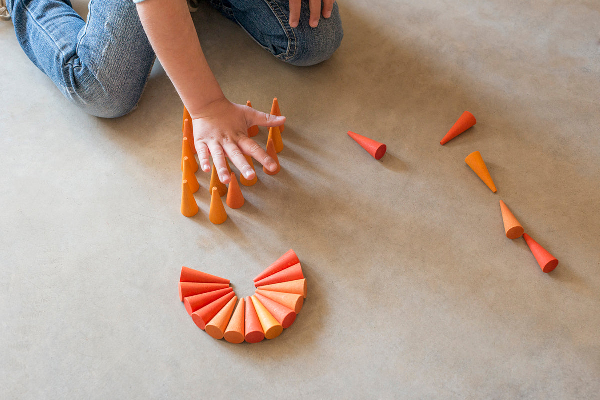 Grapat Mandala Small Orange Cones | | Grapat | Little Acorn to Mighty Oaks