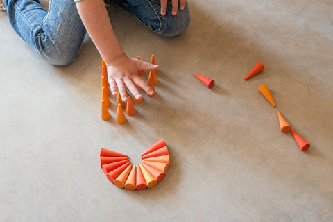 Grapat Mandala Small Orange Cones