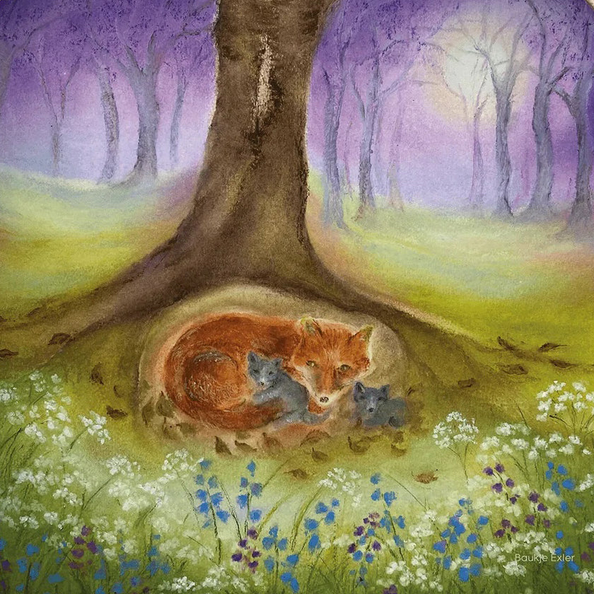 Baukje Exler - Little Fox Family Silhouette | Toy | Toverlux | Little Acorn to Mighty Oaks