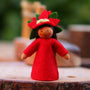 Ambrosius Fairy - Poinsettia with Tan Skin | | Ambrosius Dolls | Little Acorn to Mighty Oaks