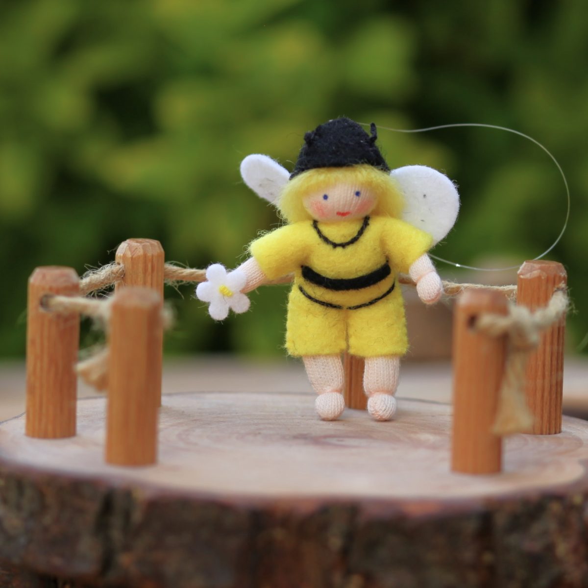 Ambrosius Hanging Bee with Flower | | Ambrosius Dolls | Little Acorn to Mighty Oaks