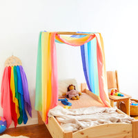 Sarah's Silks Double Rainbow Playsilk - 54 x 108 inches | | Sarah's Silks | Little Acorn to Mighty Oaks