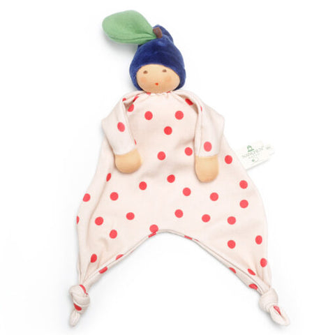 Nanchen Organic Waldorf Blanket Doll - Blueberry Baby - 25cm