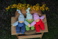 Nanchen Organic Waldorf Doll - Wuschel - Green 26cm | | Nanchen | Little Acorn to Mighty Oaks