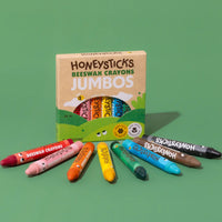 Honeysticks Beeswax Crayons - Jumbo s 8 pack - Stage 3 Crayons | | Honeysticks | Little Acorn to Mighty Oaks