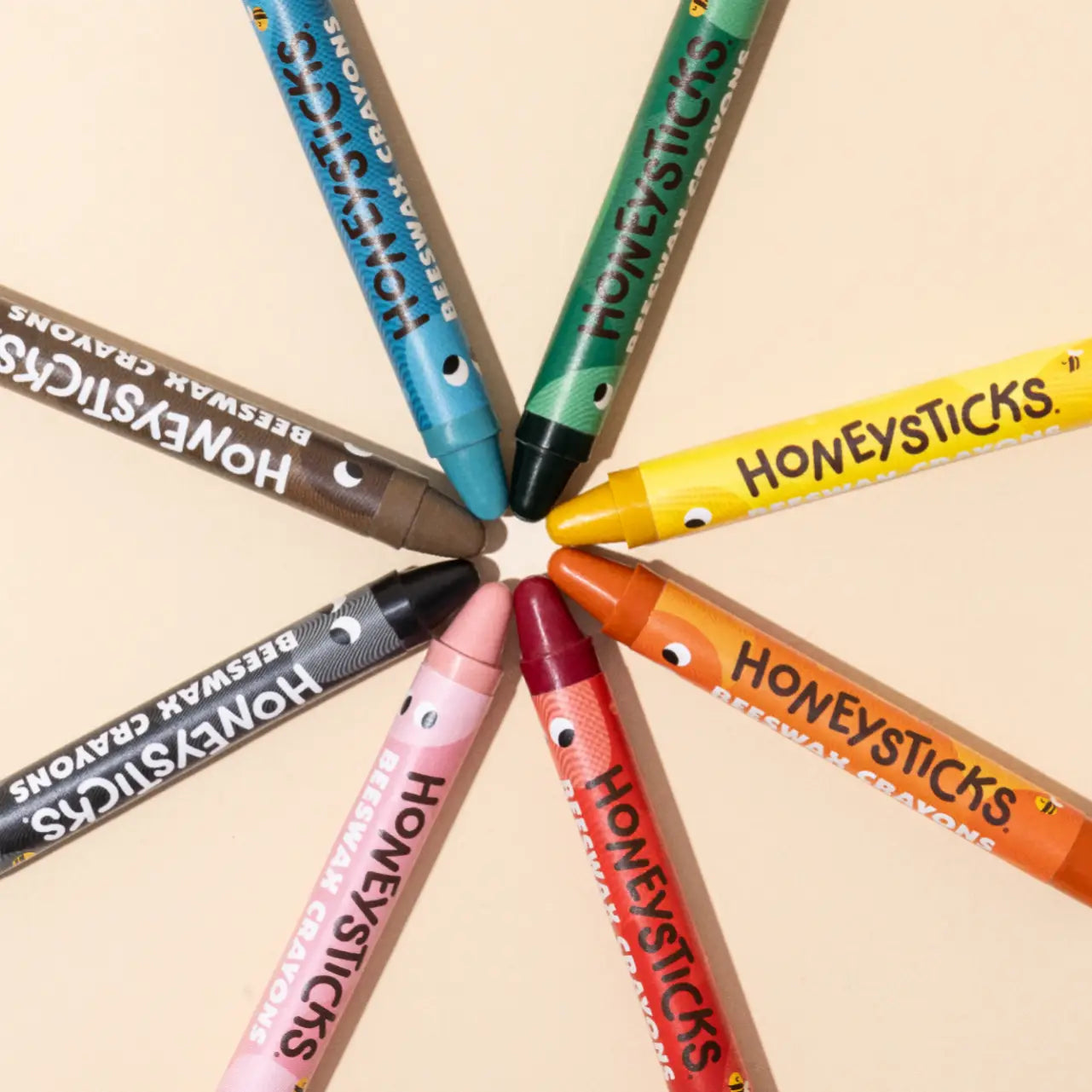 Honeysticks Beeswax Crayons - Jumbo s 8 pack - Stage 3 Crayons | | Honeysticks | Little Acorn to Mighty Oaks