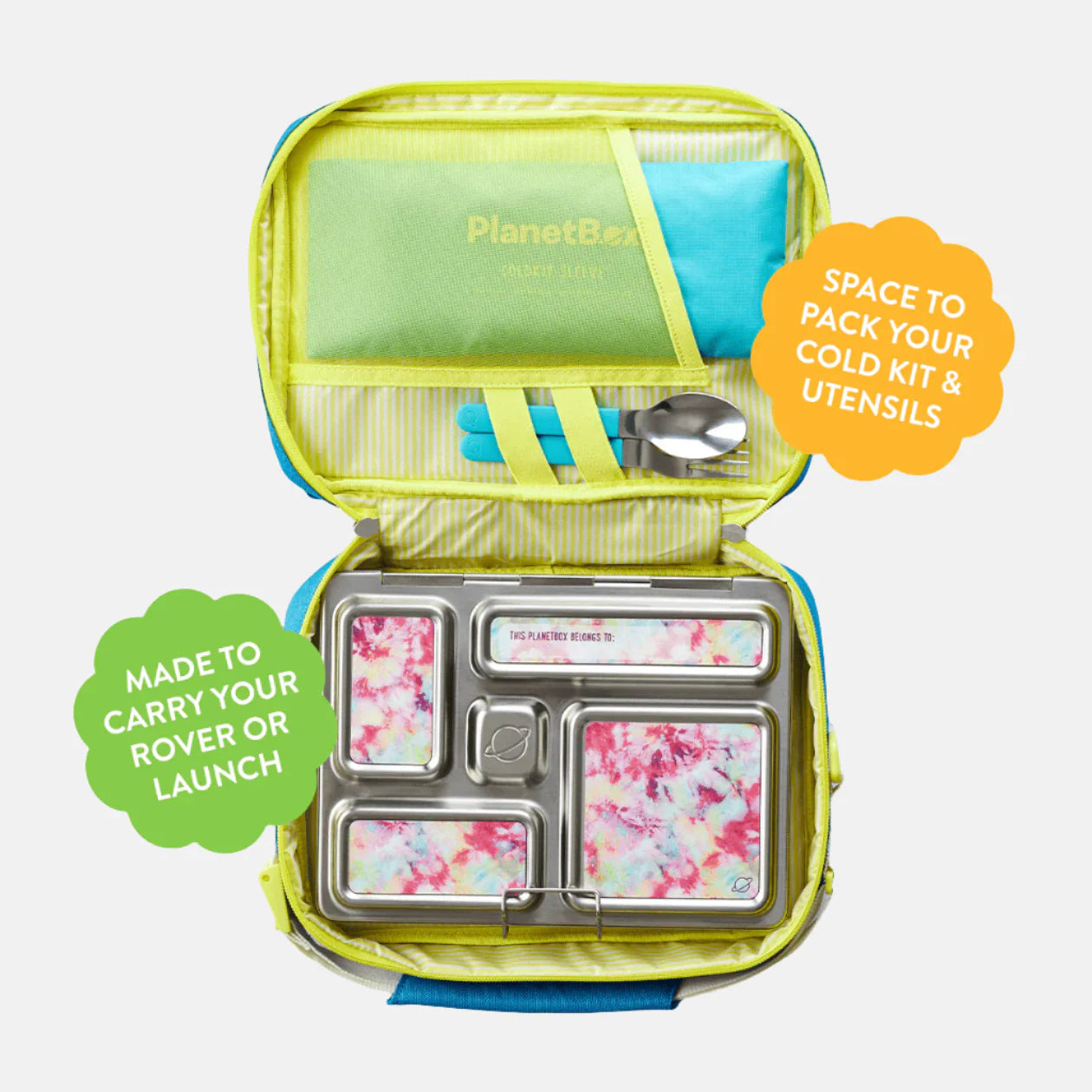 PlanetBox Insulated Lunch Bag - Blossom Tie Dye | | PlanetBox | Little Acorn to Mighty Oaks
