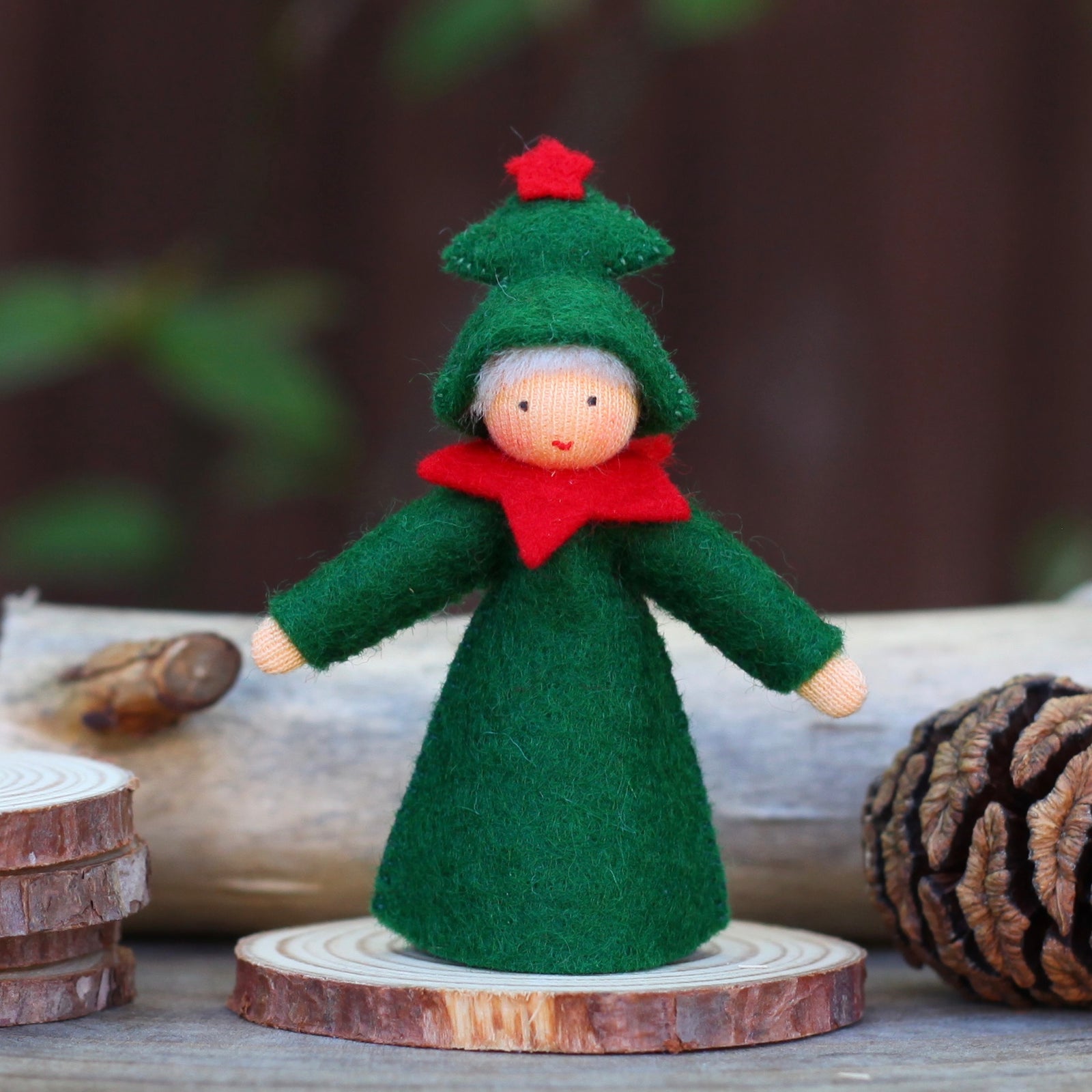 Ambrosius Fairy - Christmas Tree (Light Hair) | | Ambrosius Dolls | Little Acorn to Mighty Oaks