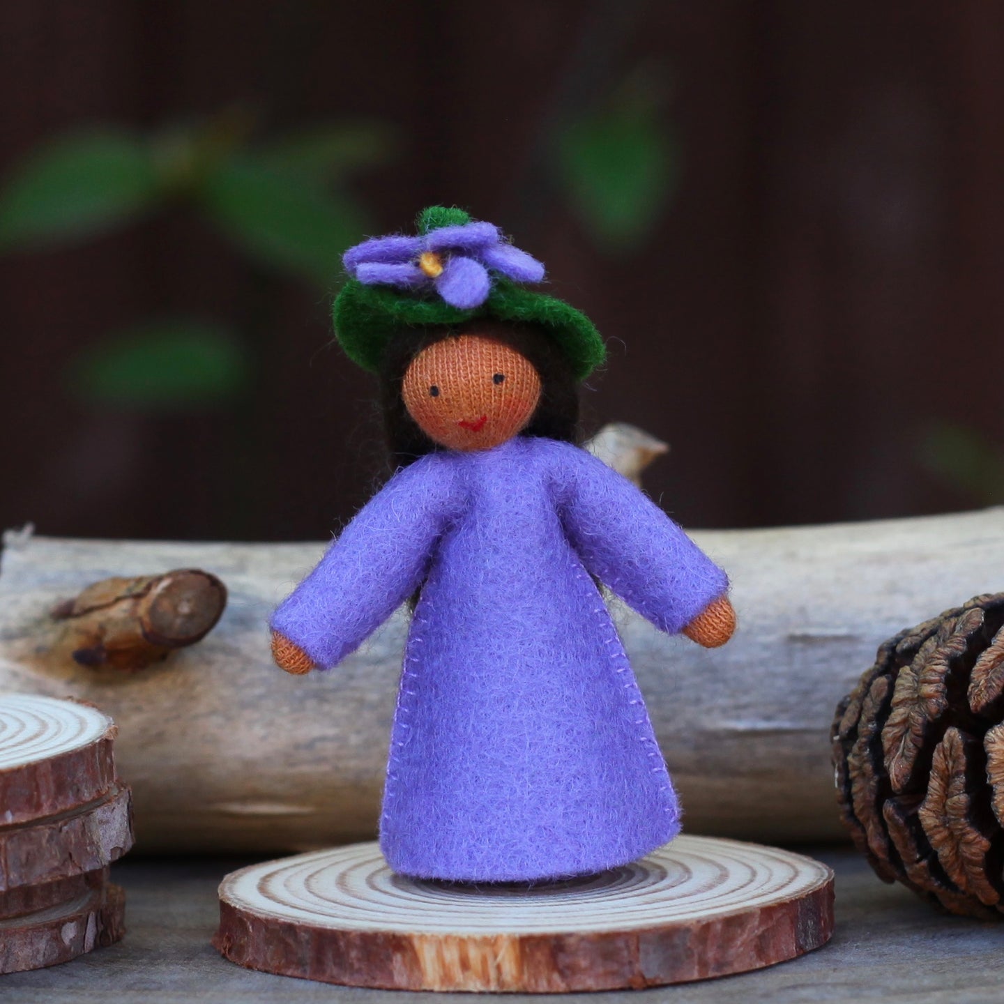 Ambrosius Fairy - Wild Violet (tan skin) | | Ambrosius Dolls | Little Acorn to Mighty Oaks