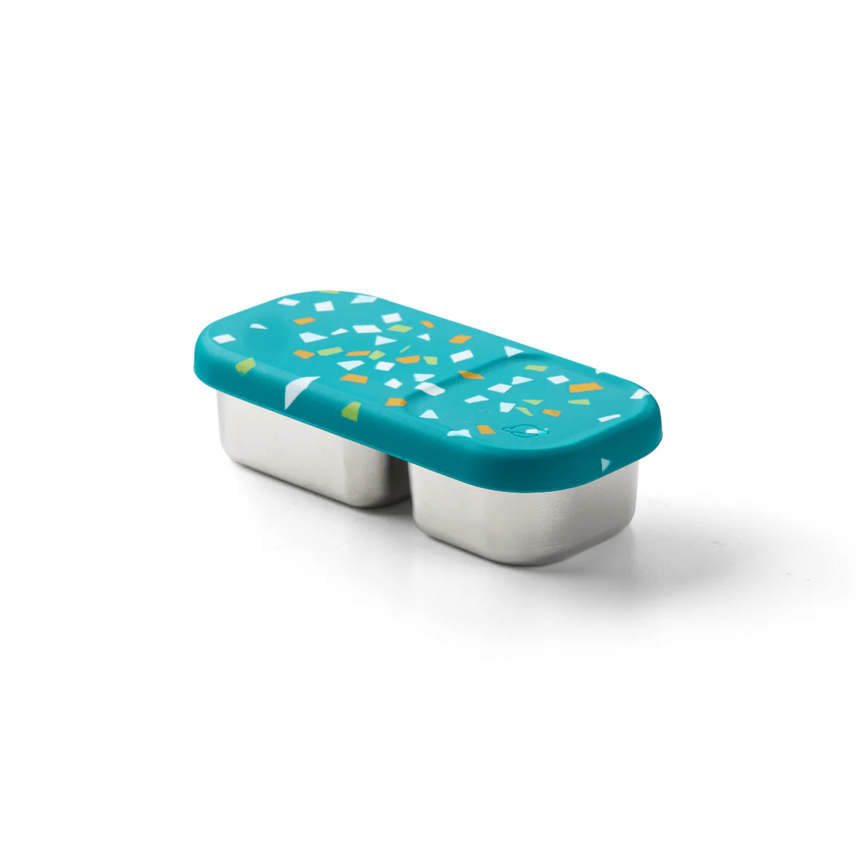 Planetbox Day Tripper Stainless Steel Snack Container - Lagoon Terrazzo | | PlanetBox | Little Acorn to Mighty Oaks