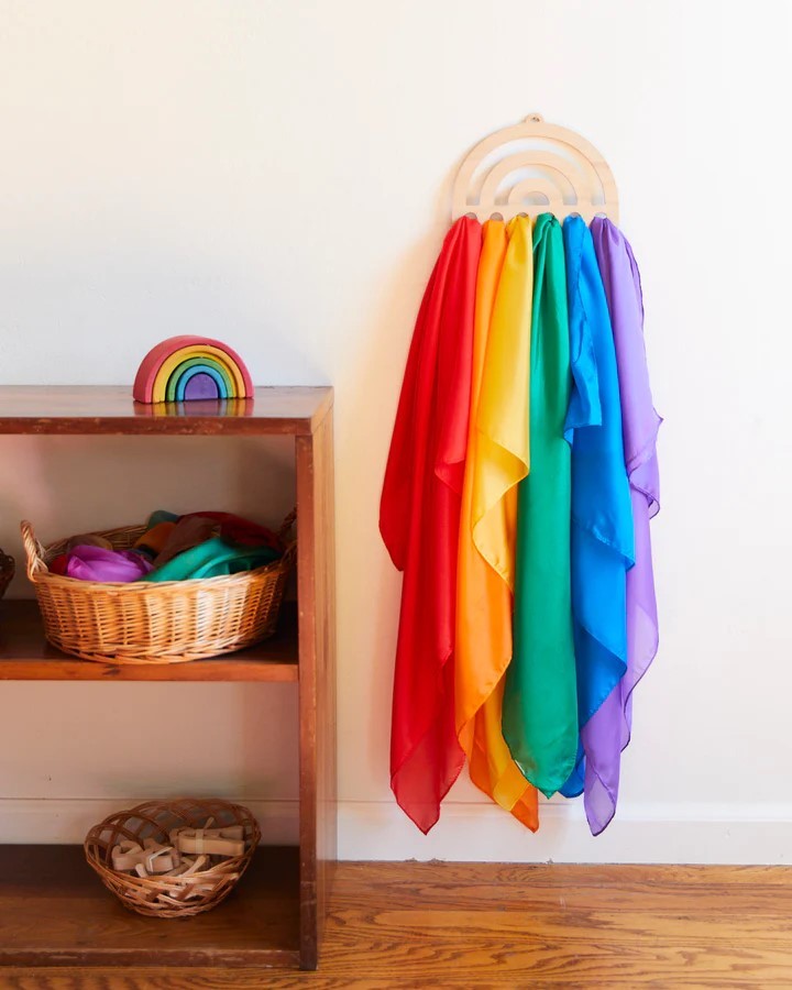 Sarah's Silks - Playsilk Display - Rainbow | | Sarah's Silks | Little Acorn to Mighty Oaks
