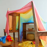Sarah's Silks Double Rainbow Playsilk - 54 x 108 inches | | Sarah's Silks | Little Acorn to Mighty Oaks