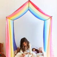 Sarah's Silks Double Rainbow Playsilk - 54 x 108 inches | | Sarah's Silks | Little Acorn to Mighty Oaks