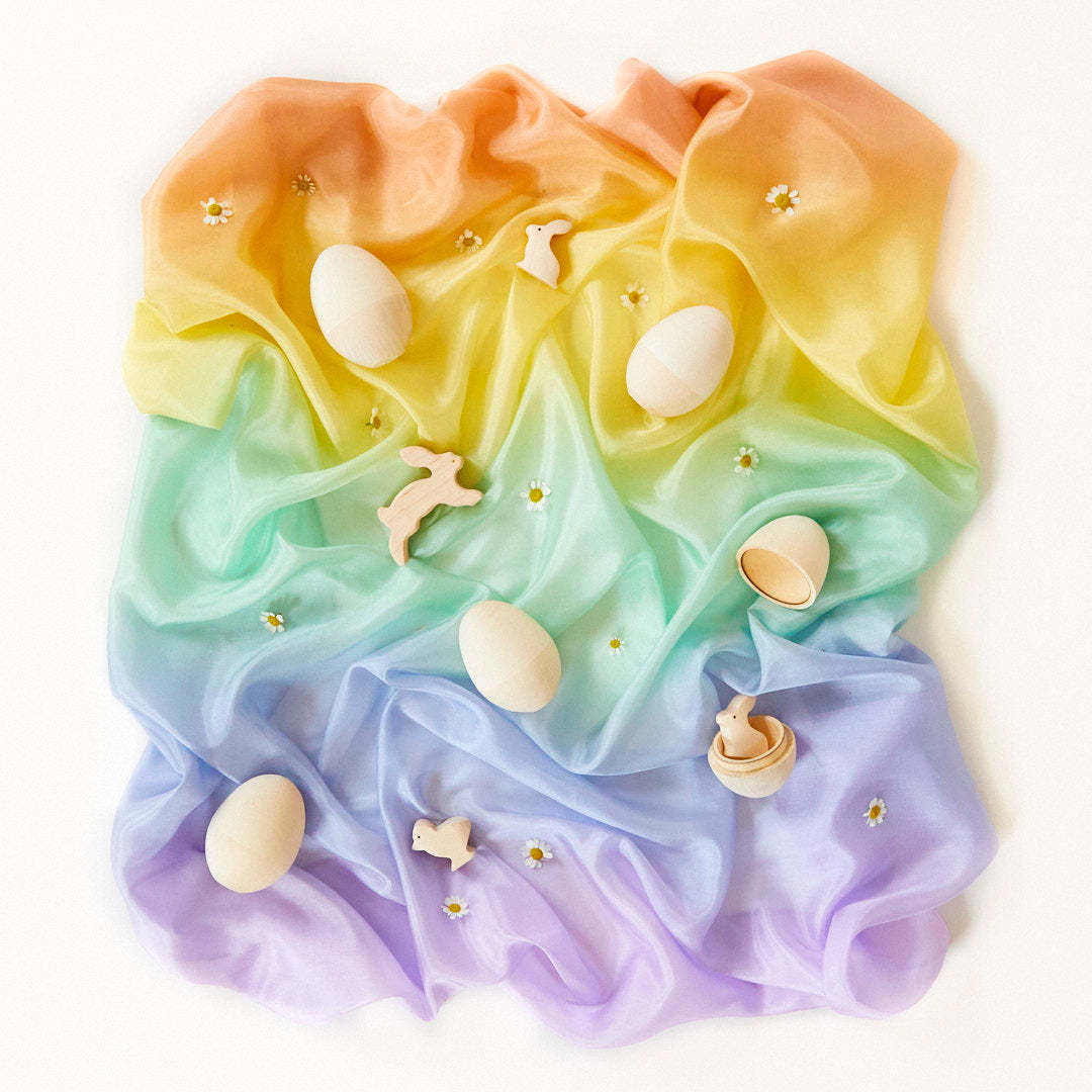 Sarah's Silks - Soft Rainbow 35 x 35 inch | | Sarah's Silks | Little Acorn to Mighty Oaks