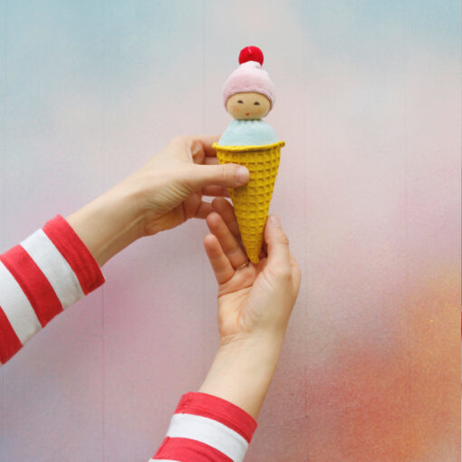 Nanchen Organic Waldorf Doll - Ice Cream - 16cm | | Nanchen | Little Acorn to Mighty Oaks