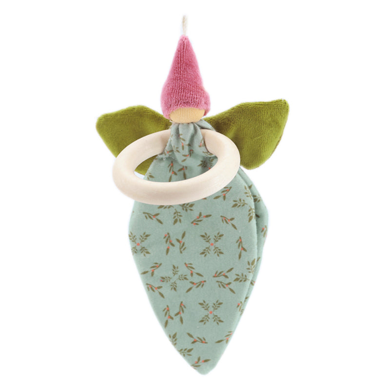Nanchen Organic Waldorf Doll - Pink Flower Fairy Teether - 16cm | | Nanchen | Little Acorn to Mighty Oaks