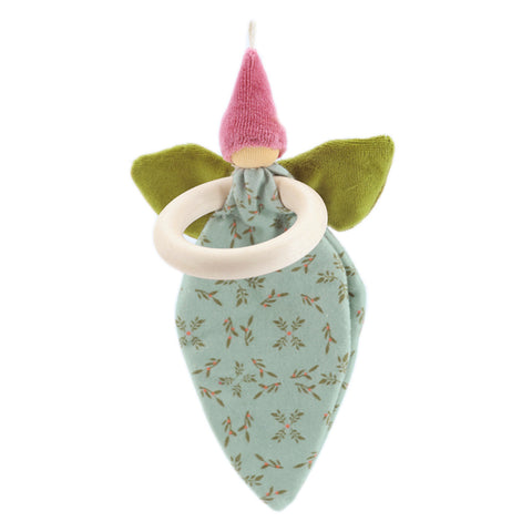 Nanchen Organic Waldorf Doll - Pink Flower Fairy Teether - 16cm