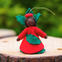 Ambrosius Fairy - Hanging Holly (Dark Skin) | | Ambrosius Dolls | Little Acorn to Mighty Oaks
