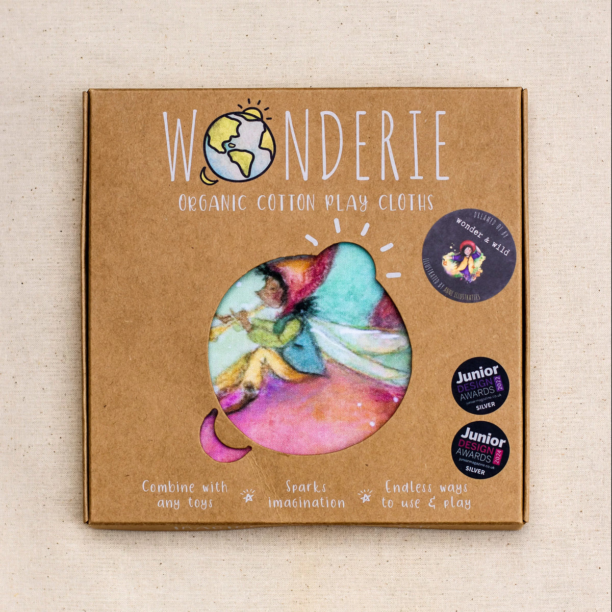 Wonderie - Forest of Wonders Organic Cotton Play Cloth - 1m x 1m | | Wonderie Organic Play Cloths | Little Acorn to Mighty Oaks