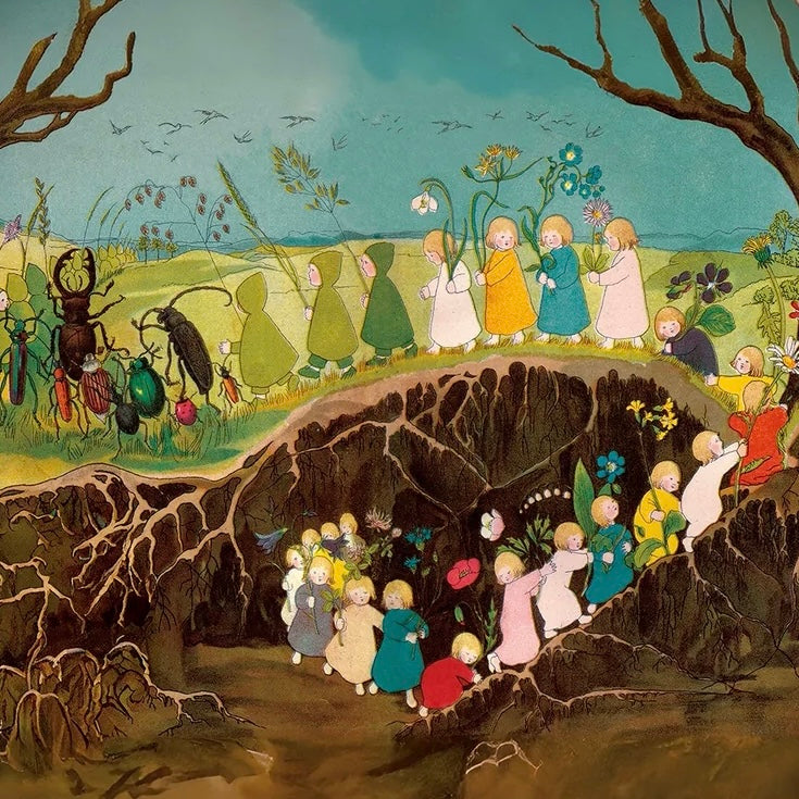 Sibylle von Olfers - The Story of the Root Children - Spring Toverlux Silhouette | Toy | Toverlux | Little Acorn to Mighty Oaks