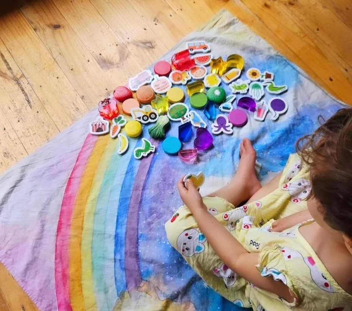 Wonderie - Magical Sky Organic Cotton Play Cloth - 1m x 1m | | Wonderie Organic Play Cloths | Little Acorn to Mighty Oaks