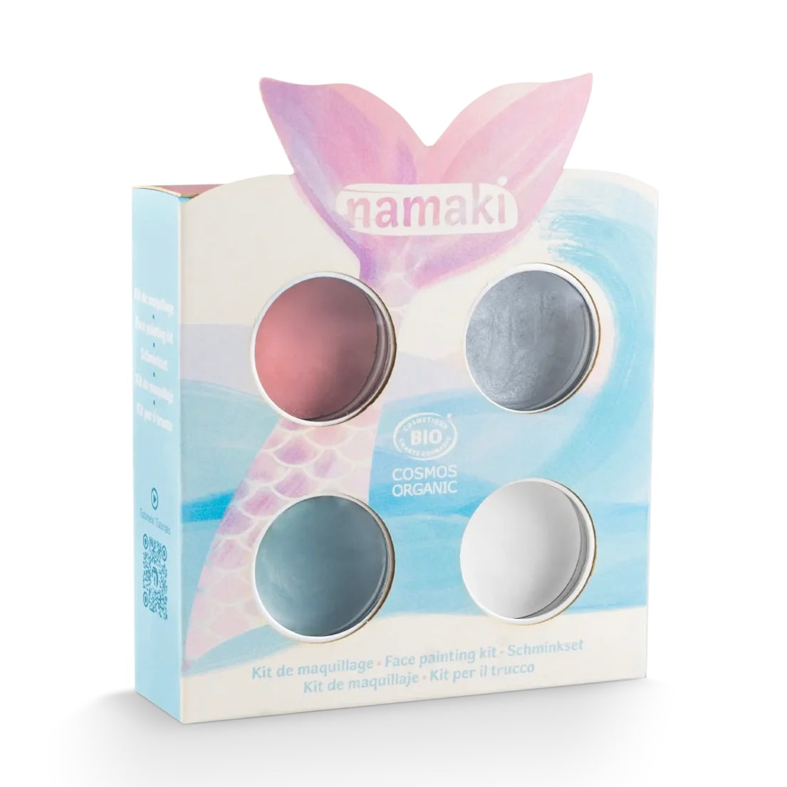 Namaki Organic Face Painting Kit - 4 colours - Mermaid + Temporary Tattoos | | Namaki | Little Acorn to Mighty Oaks