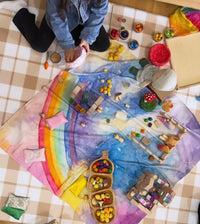 Wonderie - Magical Sky Organic Cotton Play Cloth - 1m x 1m | | Wonderie Organic Play Cloths | Little Acorn to Mighty Oaks