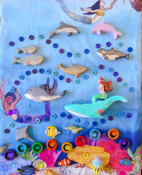 Wonderie - Tales of Mermaids Organic Cotton Play Cloth - 1m x 1m | | Wonderie Organic Play Cloths | Little Acorn to Mighty Oaks