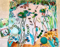 Wonderie - Down by the Pond Organic Cotton Play Cloth - 1m x 1m