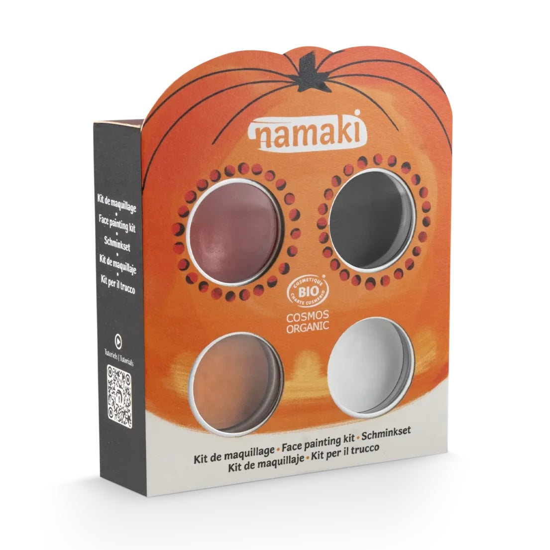 Namaki Organic Face Painting Kit - 4 colours - Halloween + Temporary Tattoos | | Namaki | Little Acorn to Mighty Oaks