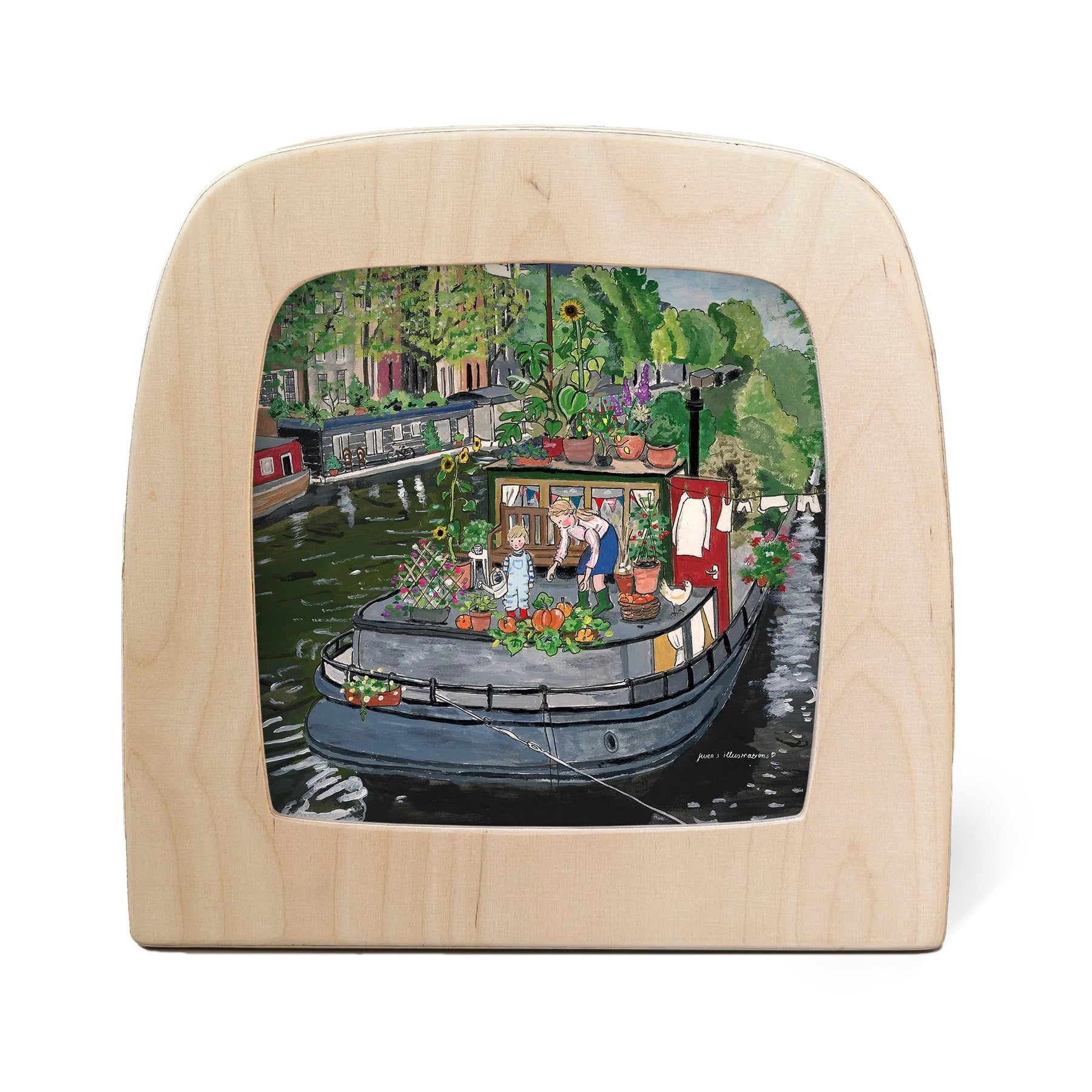 Gwen's Illustrations - House Boat Garden Toverlux Silhouette | Toy | Toverlux | Little Acorn to Mighty Oaks