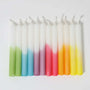 Grimm's 12 hand-dipped Celebration Candles in Rainbow Colours | | Grimm's Spiel and Holz | Little Acorn to Mighty Oaks